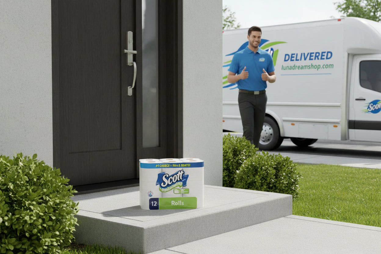 Scott Rapid-Dissolving Toilet Paper, 12 Regular Rolls